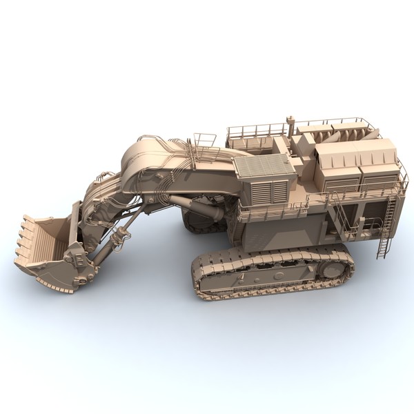 max liebherr r9800 - Liebherr R9800 by platinum3dmodels