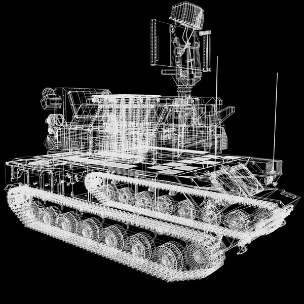 russian tor-m2 sa-15 3d model - SA-15 Tor-M2 by Alex Kontz