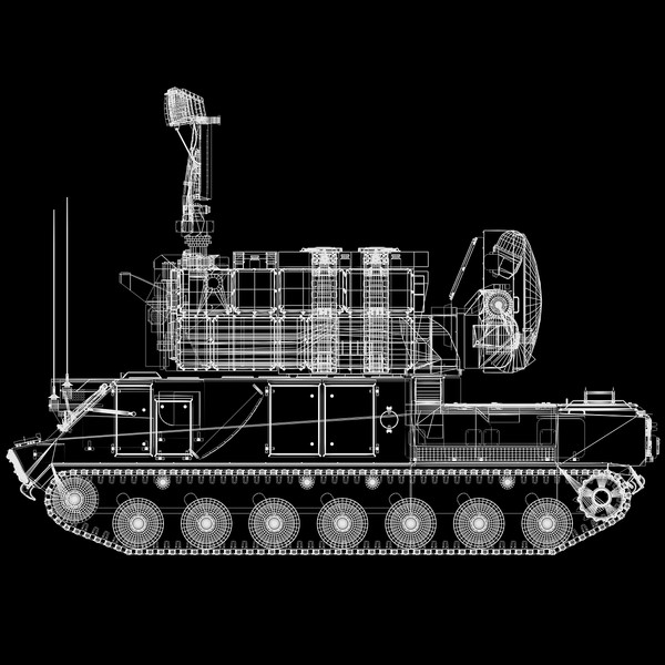 russian tor-m2 sa-15 3d model - SA-15 Tor-M2 by Alex Kontz