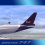 3d 747-400 airliner freight