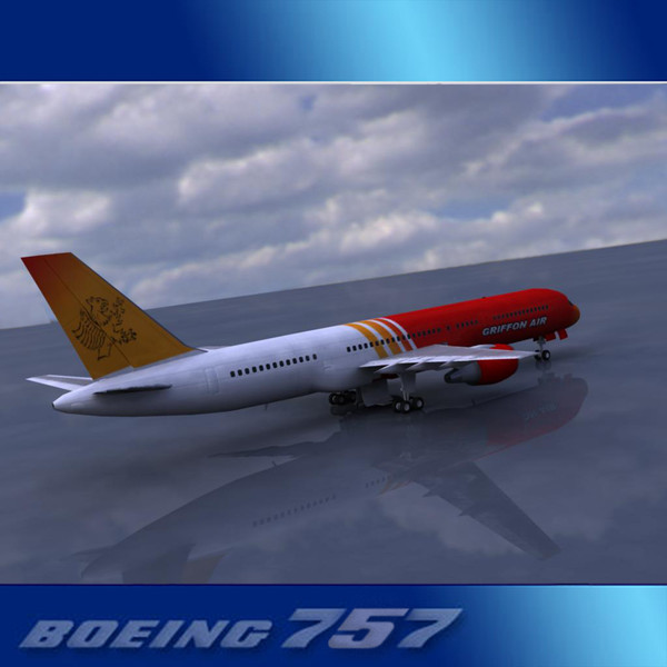 757-200 757s 3ds - Boeing 757-200 Low Poly... by PerspectX
