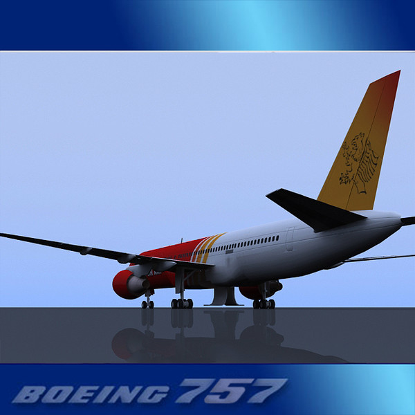 757-200 757s 3ds - Boeing 757-200 Low Poly... by PerspectX