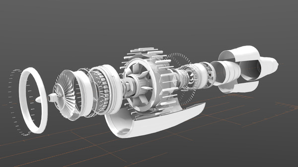 airbus 320 3d 3ds - Airbus A 320 by voxelfactory
