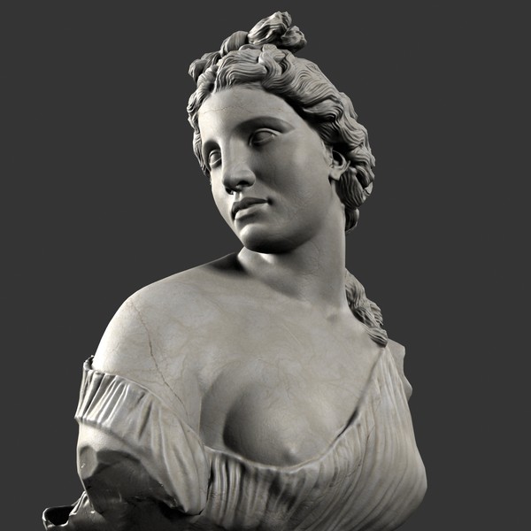 aphrodite kallipygos bust ma - Aphrodite Kallipygos Bust by clay master