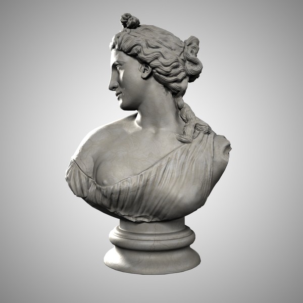 aphrodite kallipygos bust ma - Aphrodite Kallipygos Bust by clay master