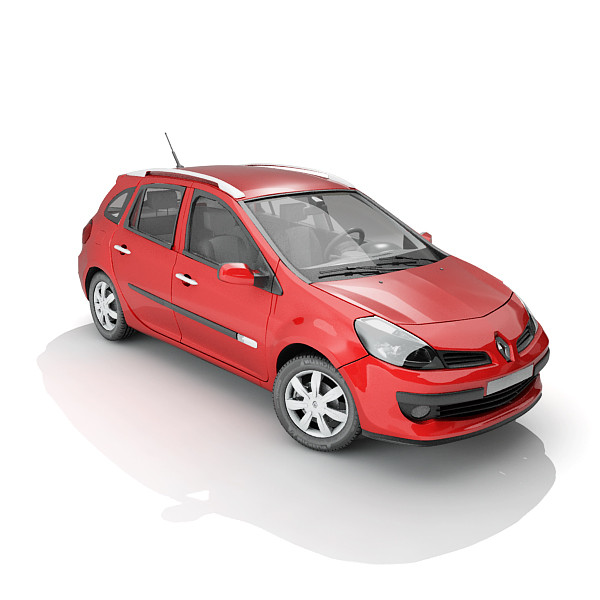 sedan renault 3d max - Renault Clio Grandtour by guillaume_44