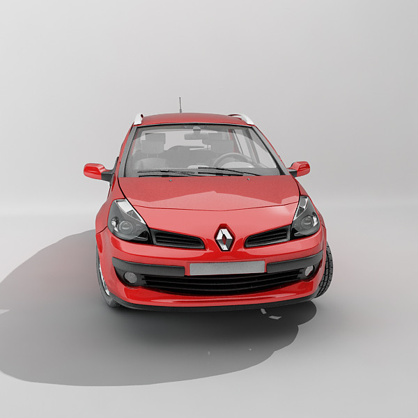 sedan renault 3d max - Renault Clio Grandtour by guillaume_44