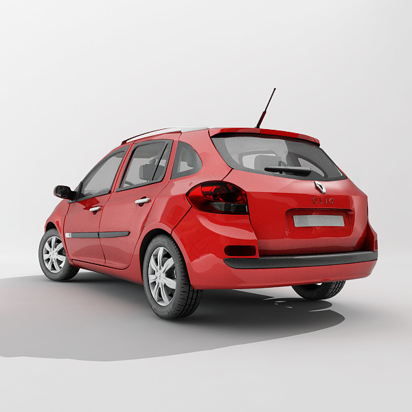 sedan renault 3d max - Renault Clio Grandtour by guillaume_44