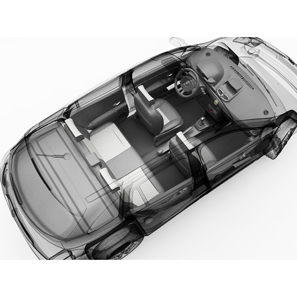 sedan renault 3d max - Renault Clio Grandtour by guillaume_44