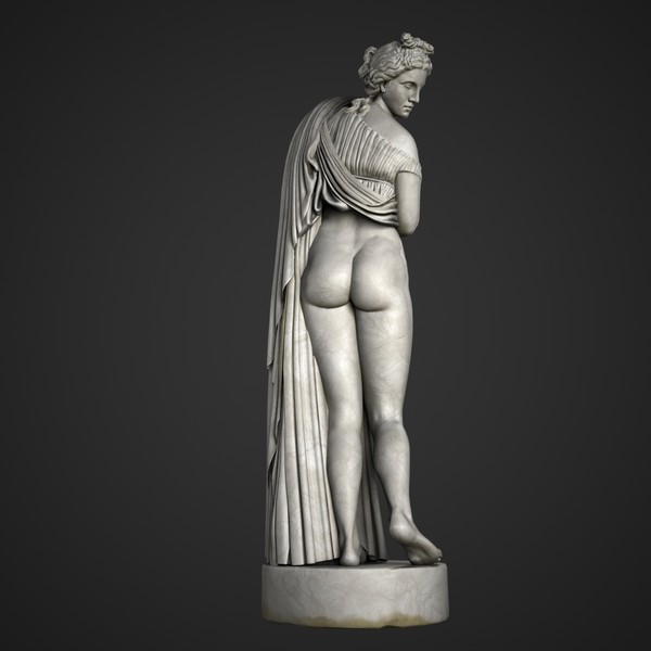 max marble aphrodite kallipygos - Aphrodite Kallipygos by clay master