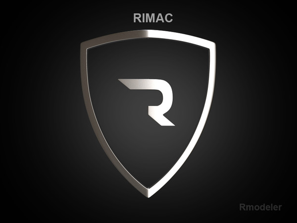 logo rimac 3d lwo - Rimac 3d Logo by Serega Rozhnov