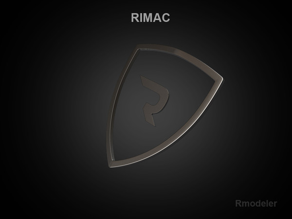logo rimac 3d lwo - Rimac 3d Logo by Serega Rozhnov