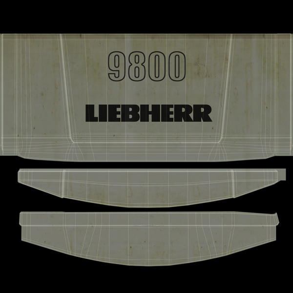 max liebherr r9800 - Liebherr R9800 by platinum3dmodels