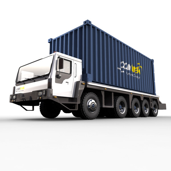 3d container truck vehicle model - Container Truck by ignisfatuus