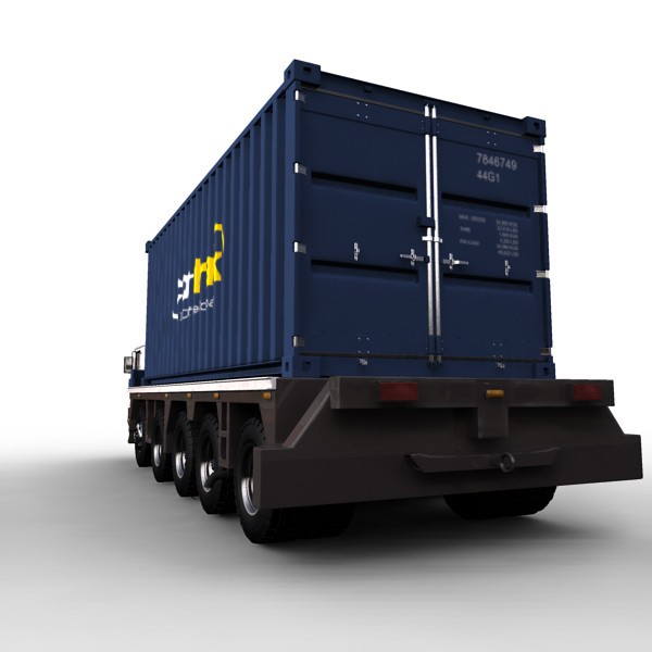 3d container truck vehicle model - Container Truck by ignisfatuus