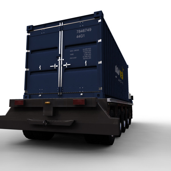 3d container truck vehicle model - Container Truck by ignisfatuus