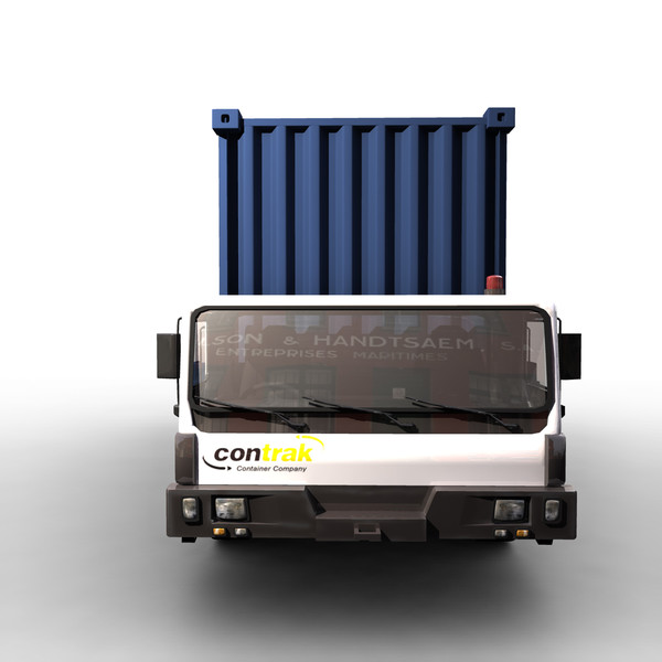 3d container truck vehicle model - Container Truck by ignisfatuus
