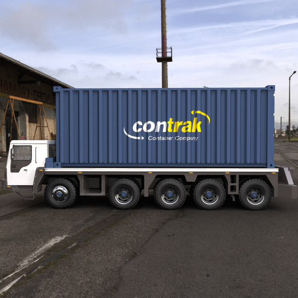 3d container truck vehicle model - Container Truck by ignisfatuus