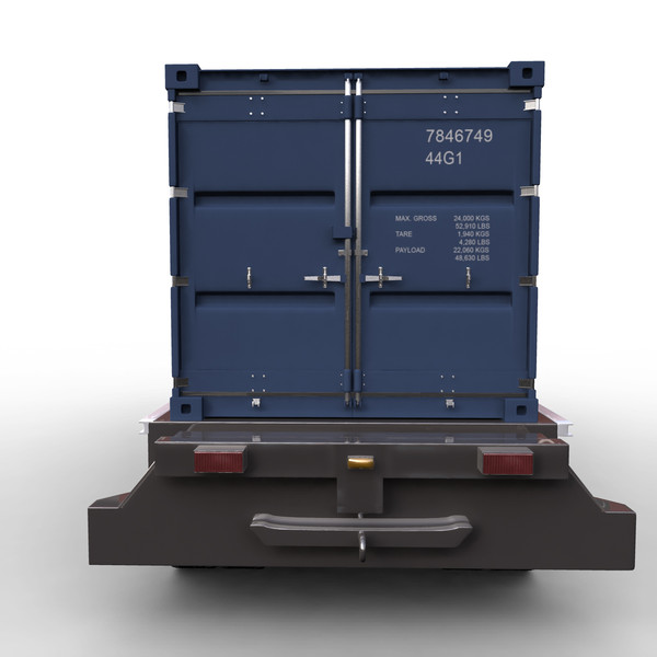 3d container truck vehicle model - Container Truck by ignisfatuus