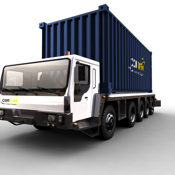 3d container truck vehicle model - Container Truck by ignisfatuus