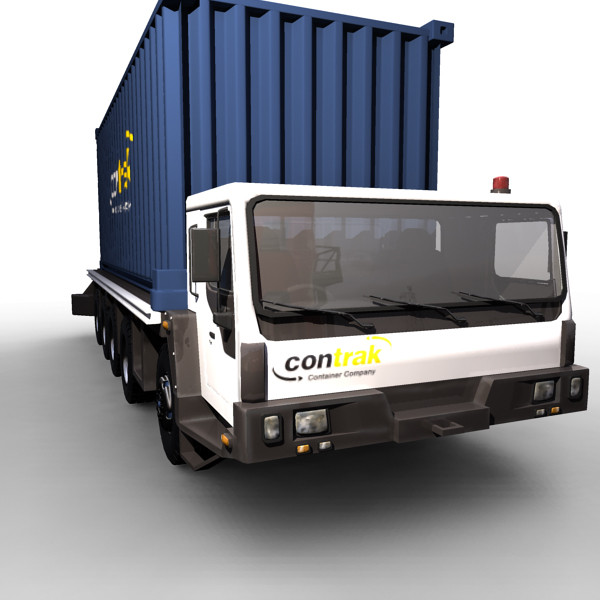 3d container truck vehicle model - Container Truck by ignisfatuus