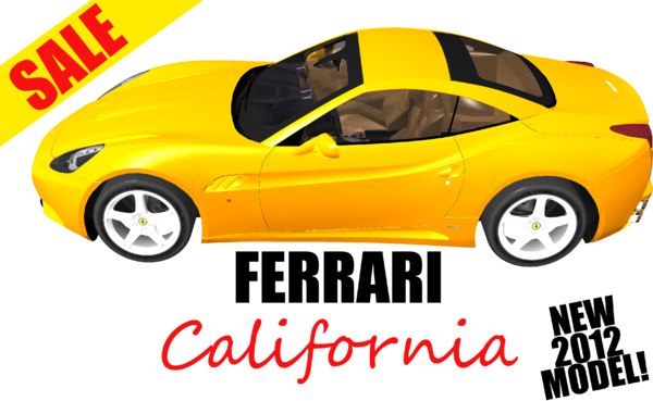 3d ferrari california model - Ferrari California by hunterkrech
