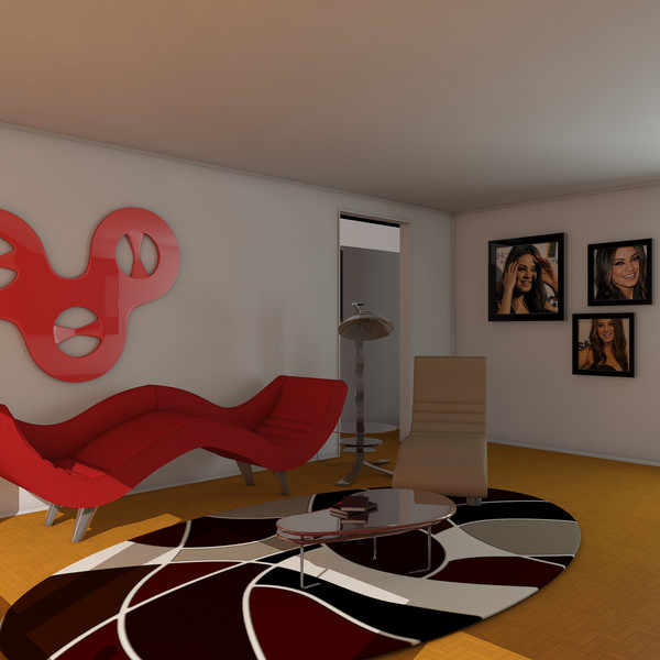 3d model render - Modern Livingroom by KeremGogus