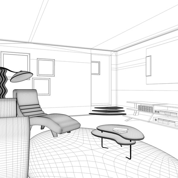 3d model render - Modern Livingroom by KeremGogus