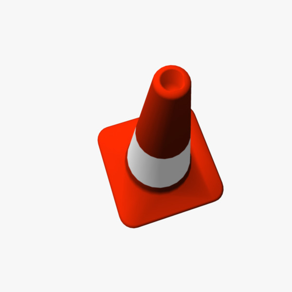 cone warning 3d model - Warning Cone by elijah3d