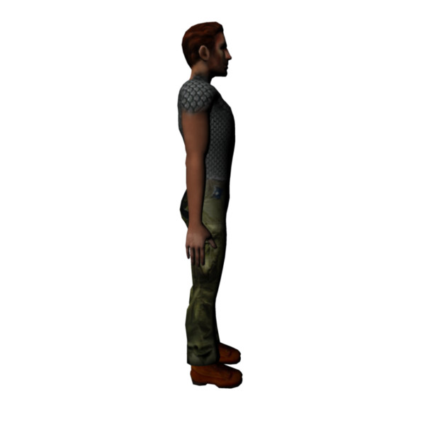 3d character rigged games - Simple Game Character by elijah3d