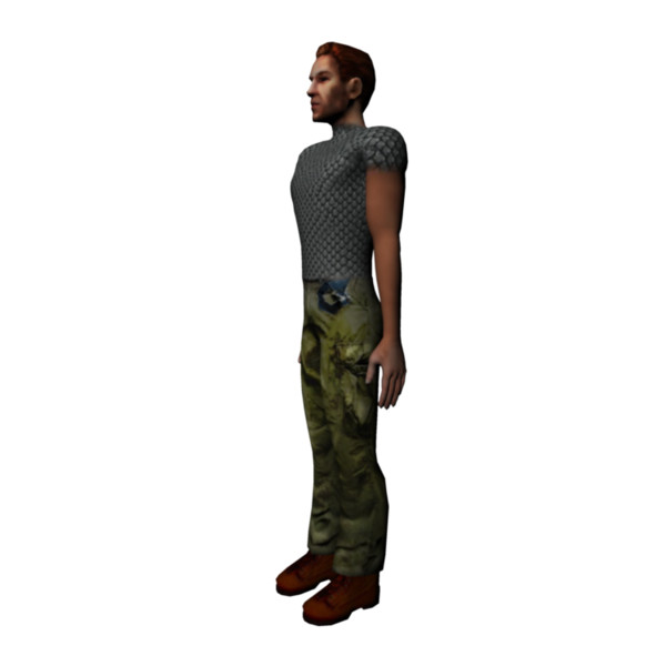 3d character rigged games - Simple Game Character by elijah3d