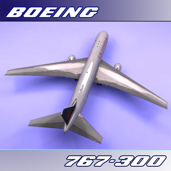 3d model 767-300 air canada - Boeing 767-300 (Air Canada) by PerspectX