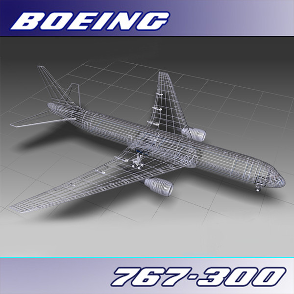 3d model 767-300 air canada - Boeing 767-300 (Air Canada) by PerspectX