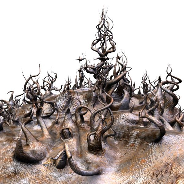 3d alien landscape - Alien landscape by makeionesco