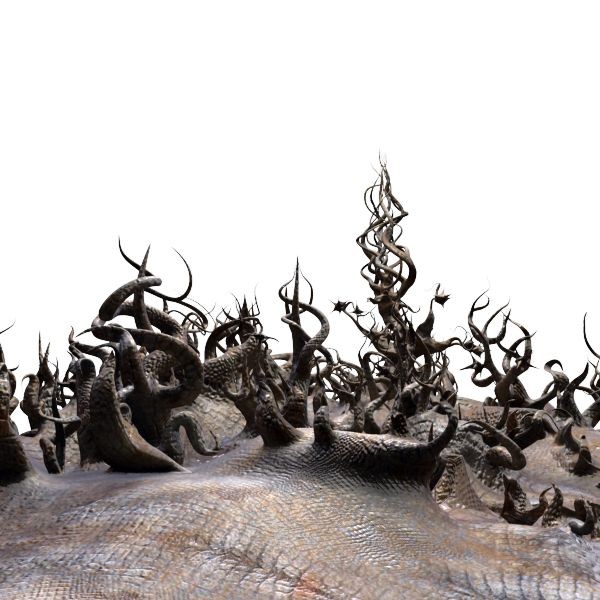 3d alien landscape - Alien landscape by makeionesco