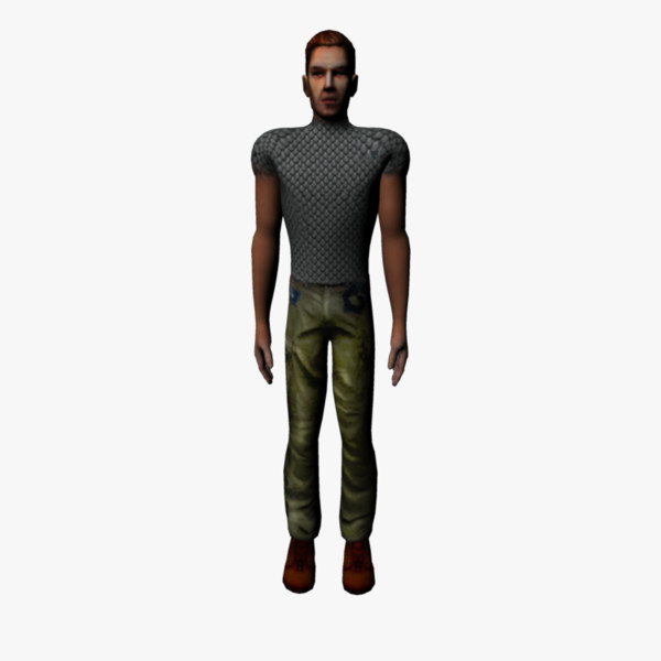 3d character rigged games - Simple Game Character by elijah3d