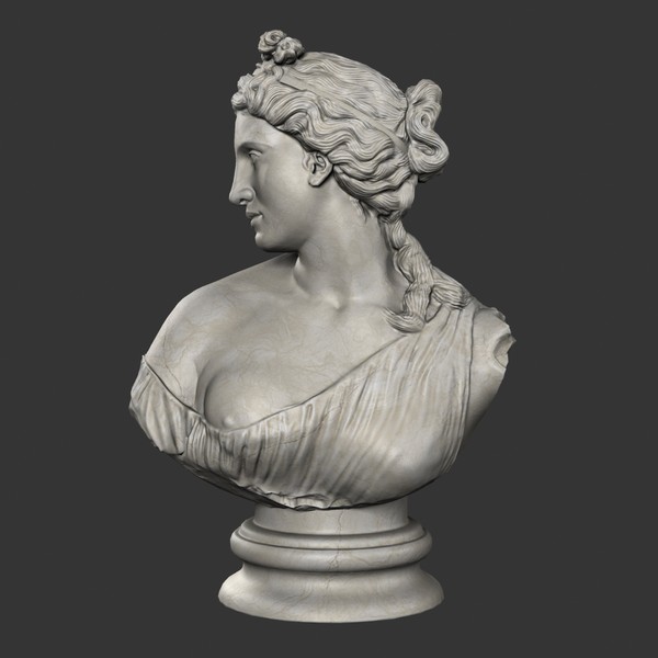 aphrodite kallipygos bust ma - Aphrodite Kallipygos Bust by clay master