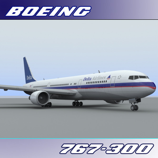 767-300 delta 3d lwo - Boeing 767-300 (Delta)... by PerspectX