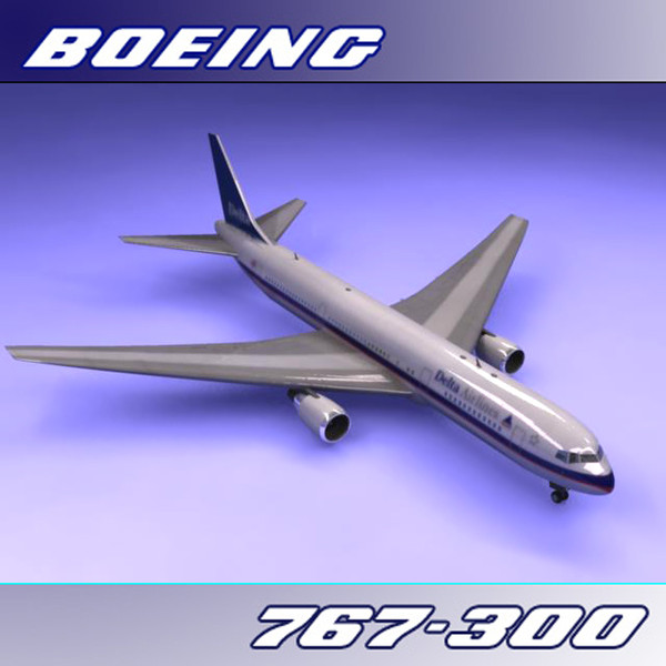 767-300 delta 3d lwo - Boeing 767-300 (Delta)... by PerspectX