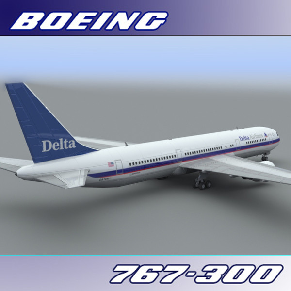 767-300 delta 3d lwo - Boeing 767-300 (Delta)... by PerspectX