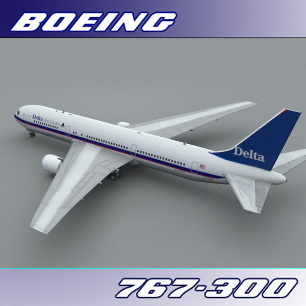 767-300 delta 3d lwo - Boeing 767-300 (Delta)... by PerspectX