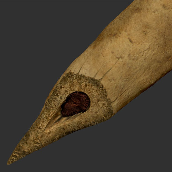 3d prehistoric bone knife model - Prehistoric Bone Knife... by The Freak Factory