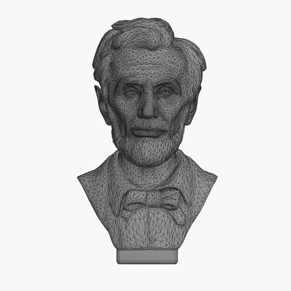 decorative bust abraham 3d max - Abraham Lincoln Bust by clay master