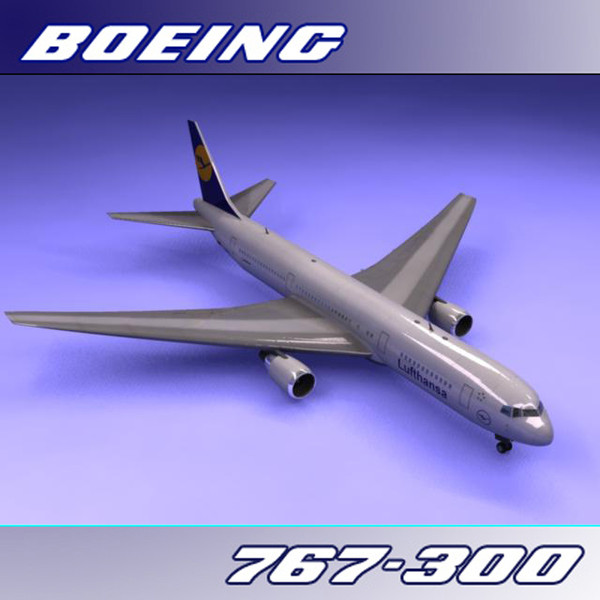 3d 767-300 lufthansa - Boeing 767-300 (Lufthansa)... by PerspectX