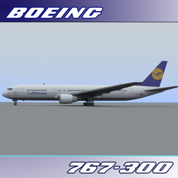 3d 767-300 lufthansa - Boeing 767-300 (Lufthansa)... by PerspectX
