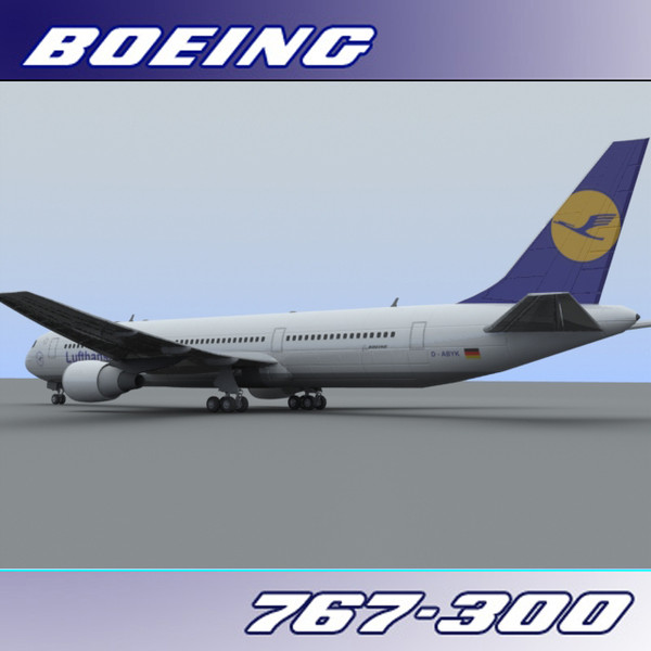 3d 767-300 lufthansa - Boeing 767-300 (Lufthansa)... by PerspectX