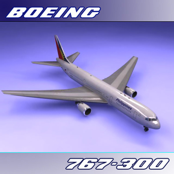 3ds max 767-300 philippine air - Boeing 767-300 (Philippine Air) by PerspectX
