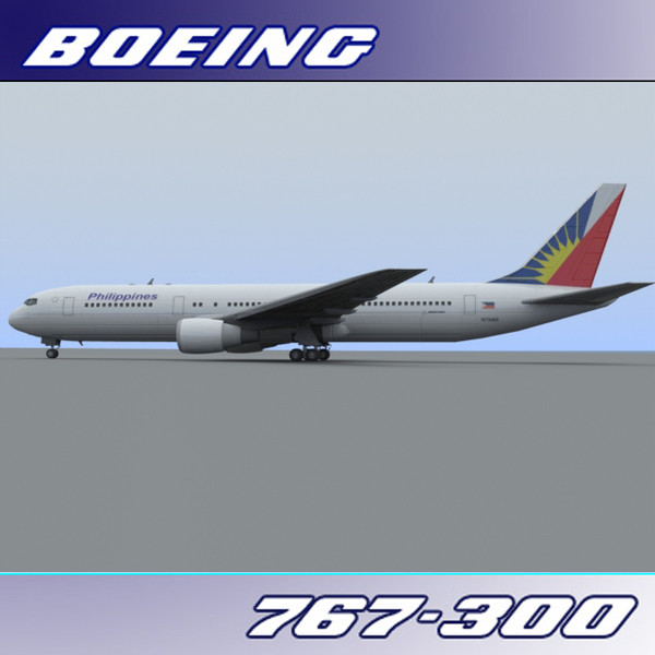 3ds max 767-300 philippine air - Boeing 767-300 (Philippine Air) by PerspectX