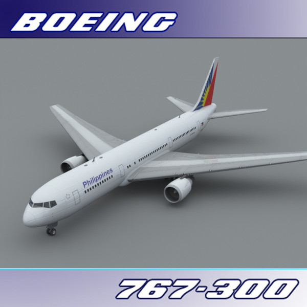 3ds max 767-300 philippine air - Boeing 767-300 (Philippine Air) by PerspectX