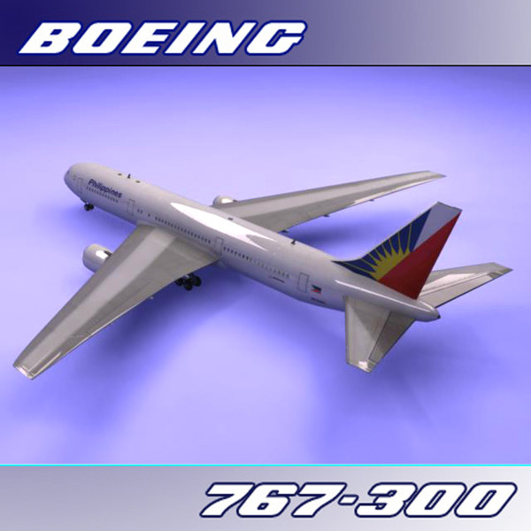 3ds max 767-300 philippine air - Boeing 767-300 (Philippine Air) by PerspectX